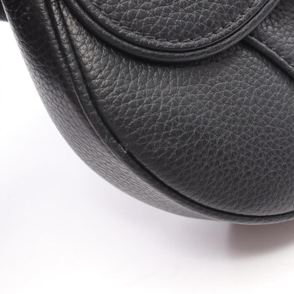CHRISTIAN DIOR Black Leather Shoulder Bag - Picture 6 of 7